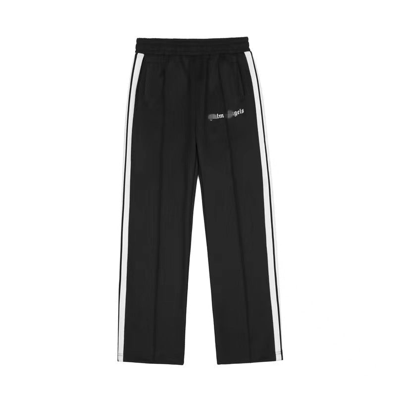 Palm Angle Pants Palm Angels Black and White Striped Casual Trousers Men's and Women's Sports Pants