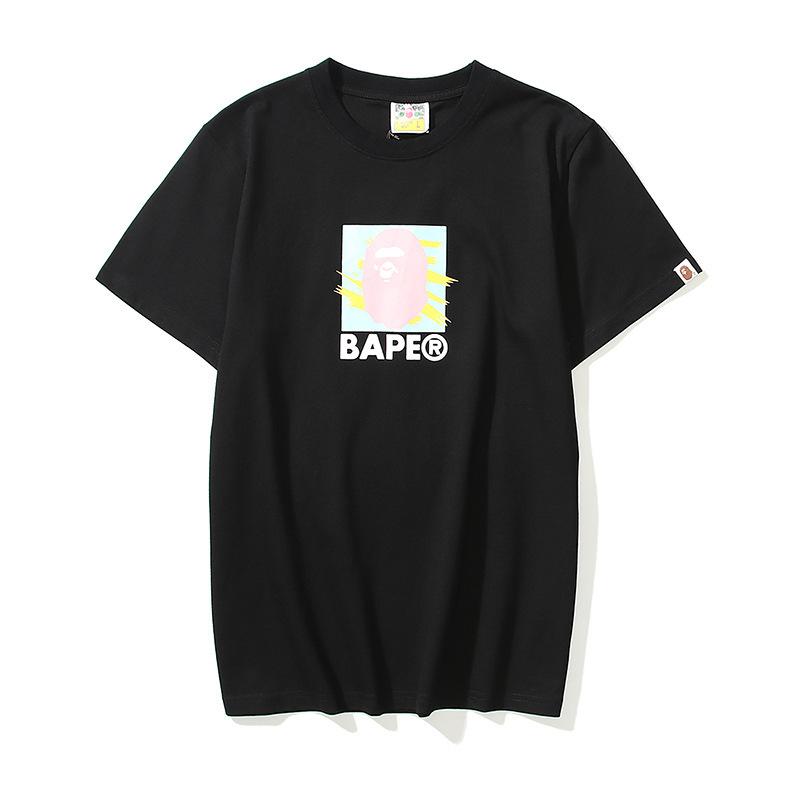 Bathing Ape T-Shirt Summer Loose Leisure Pullover Letter Short Sleeve T-shirt