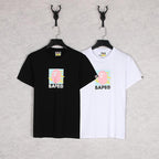 Bathing Ape T-Shirt Summer Loose Leisure Pullover Letter Short Sleeve T-shirt