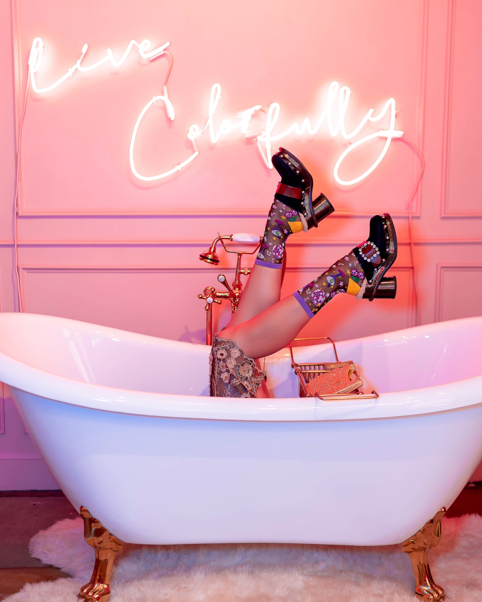 Disco Black Sheer Socks Bundle