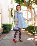 Floral Knee High Sheer Socks Bundle
