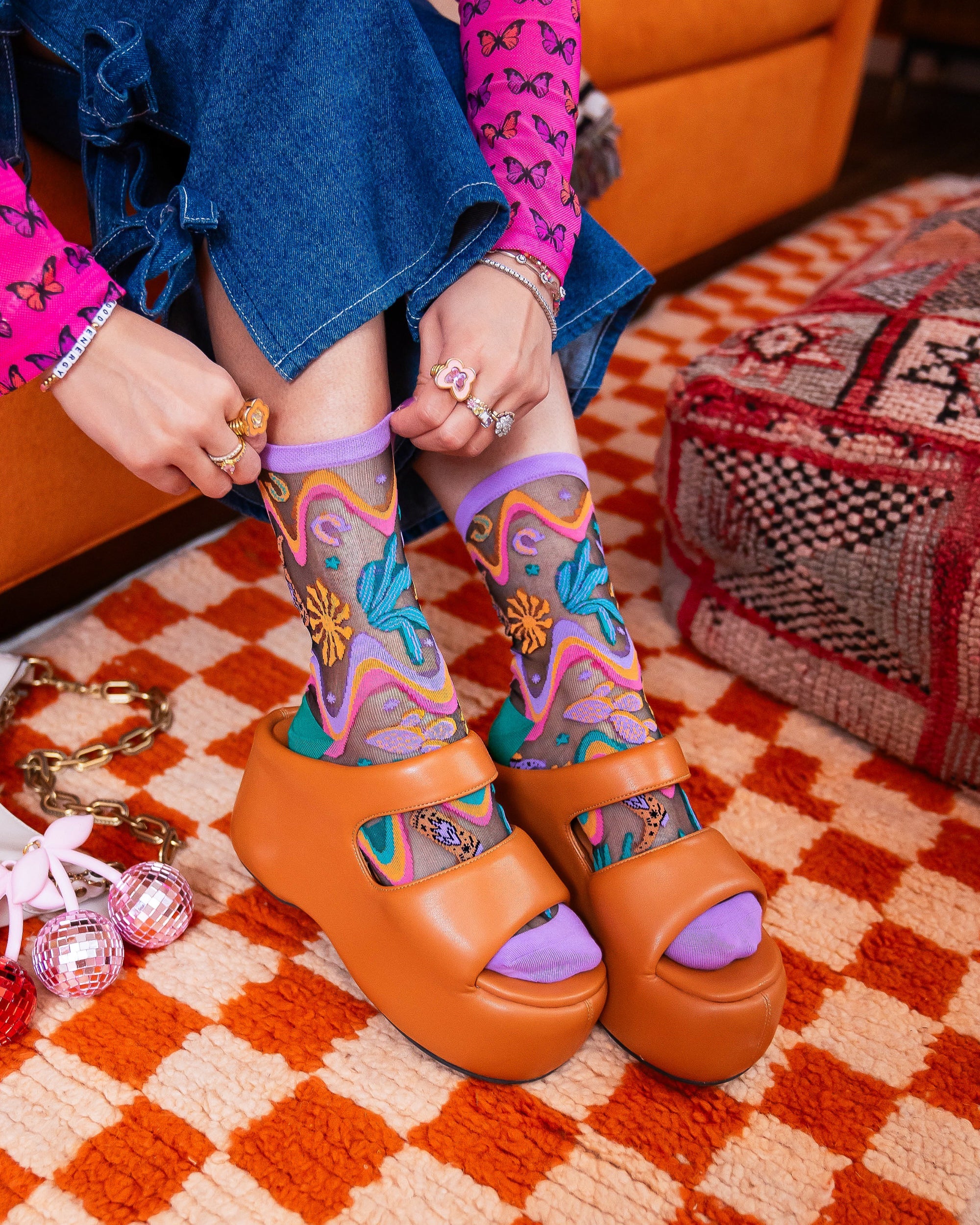 Disco Black Sheer Socks Bundle