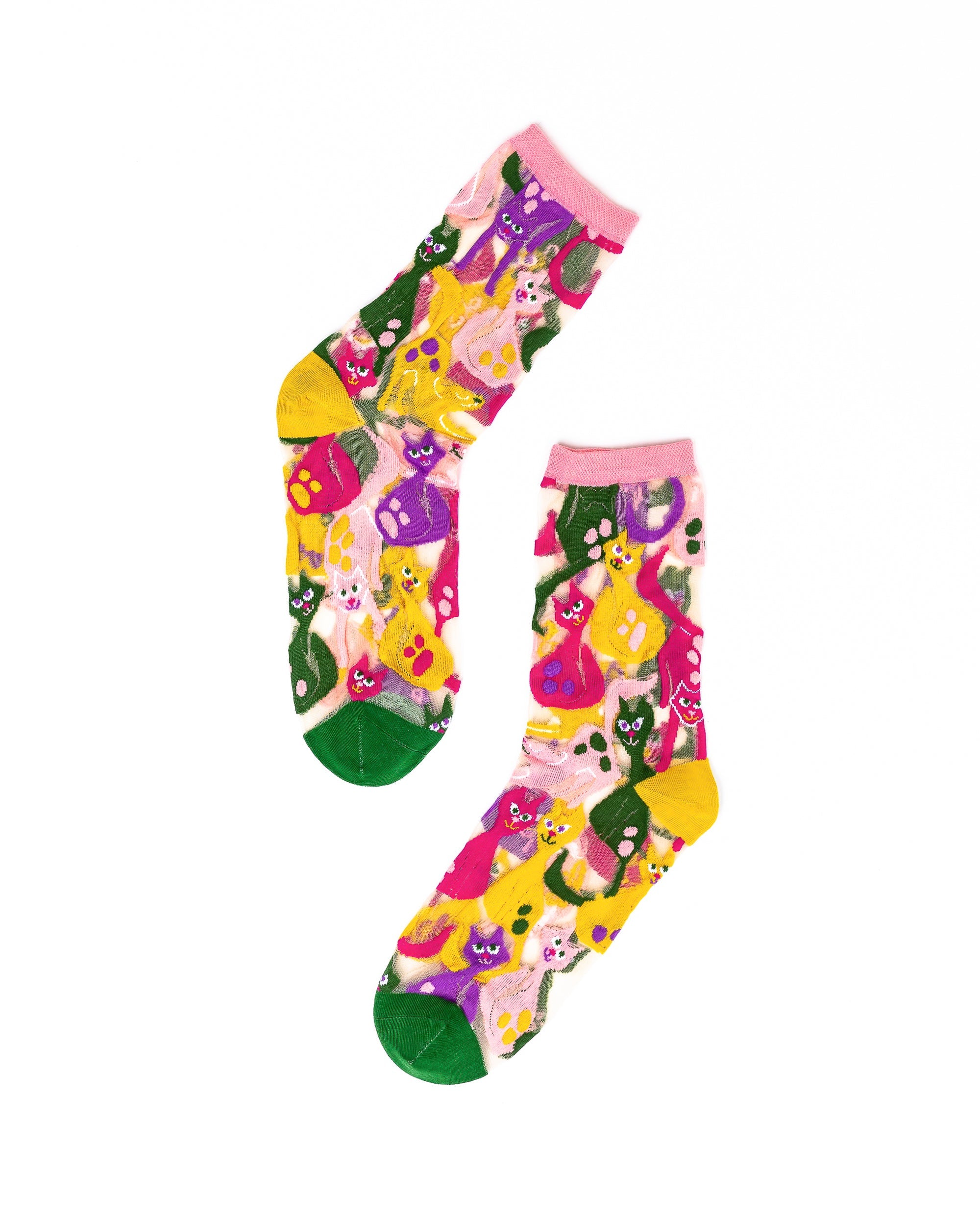 Cat Lovers Sheer Socks Bundle