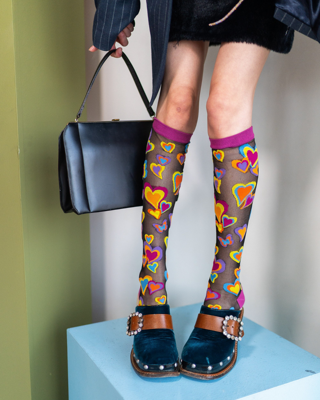 Day-to-Night Hearts Bundle 💚❤️‍ðŸ”?Socks + Stockings