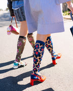 Floral Knee High Sheer Socks Bundle