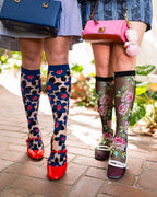Floral Knee High Sheer Socks Bundle