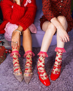 Coquette Classics Ruffle Sheer Socks Bundle
