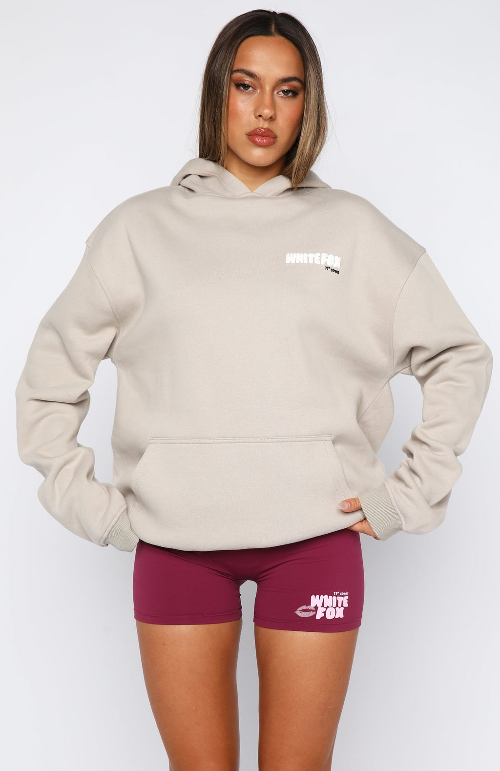 11th Street She's So Lucky Oversized Hoodie Moon Kiss